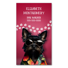 Cartão De Visitas Magnético Dog Walker