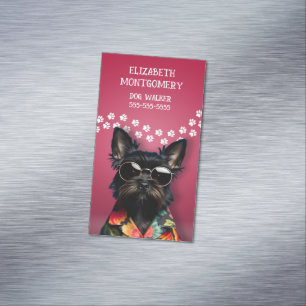 Cartão De Visitas Magnético Dog Walker