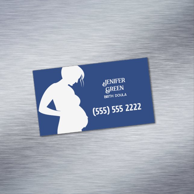 Cartão De Visitas Magnético Doula de Parto (Posição Original)
