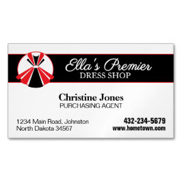 Cartão De Visitas Magnético Dress Boutique