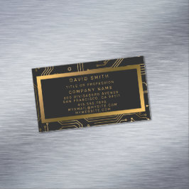 Cartão De Visitas Magnético Elegante profissional de luxo