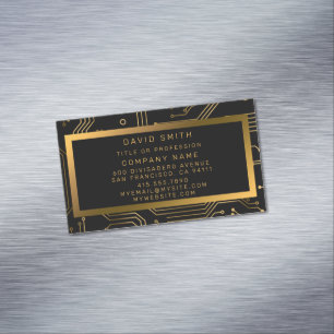 Cartão De Visitas Magnético Elegante profissional de luxo
