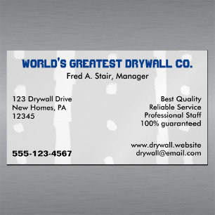 Cartão De Visitas Magnético Empresa de drywall