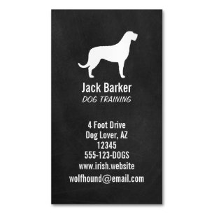 Cartão De Visitas Magnético Estilo de Quadro de Quadrinhos de Lobo Irlandês