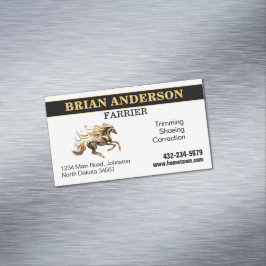 Cartão De Visitas Magnético Farrier