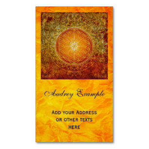 Cartão De Visitas Magnético Flor de DES Lebens da vida/Blume - ornamento III