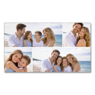 Cartão De Visitas Magnético Foto Personalizada de Família