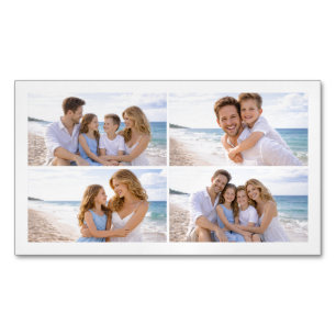 Cartão De Visitas Magnético Foto Personalizada de Família