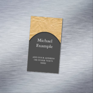 Cartão De Visitas Magnético Fotografia - papel de envolvimento Crinkly + suas