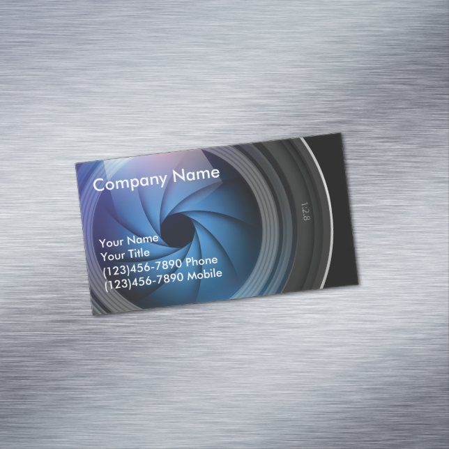 Cartão De Visitas Magnético Fotógrafo (Posição Original)