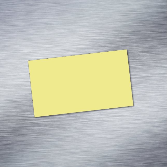 Cartão De Visitas Magnético Fundo Amarelo Vibrante Sólido (Posição Original)