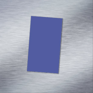 Cartão De Visitas Magnético Fundo Azul Escuro Sólido Design Minimalista Ousa