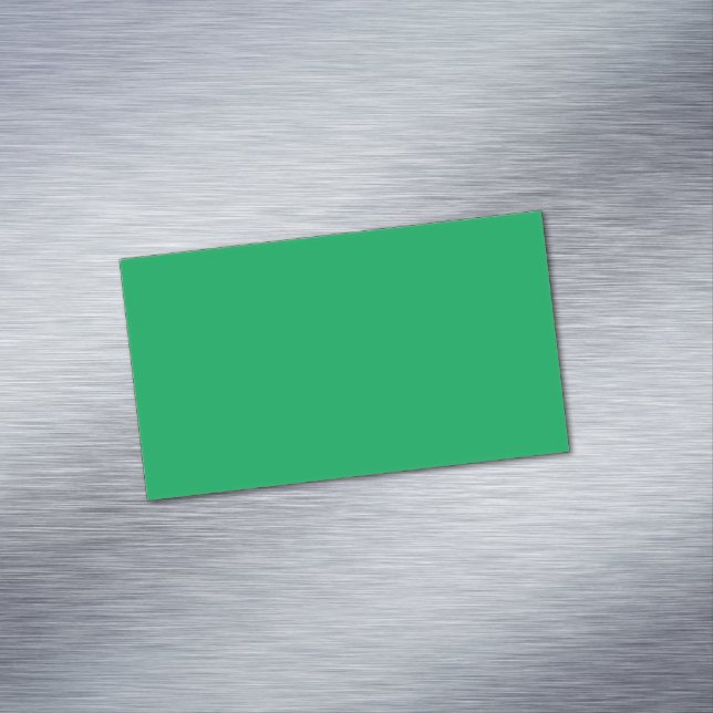 Cartão De Visitas Magnético Fundo Verde Sólido (Posição Original)