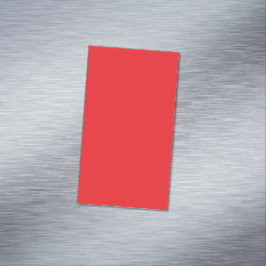 Cartão De Visitas Magnético Fundo Vermelho Sólido