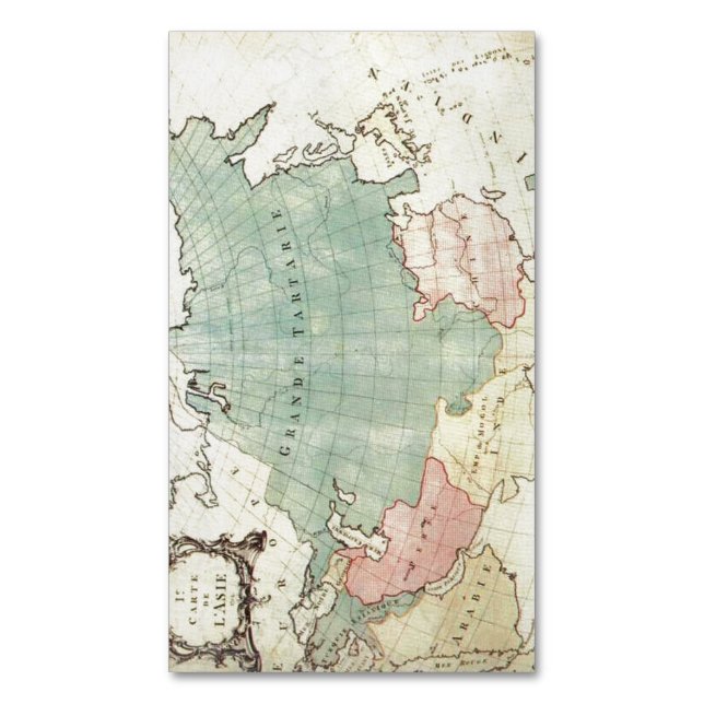 Cartão De Visitas Magnético Grande Tartarie Cartão de visita magnética (Frente Vertical)