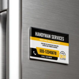 CARTÃO DE VISITAS MAGNÉTICO HANDYMAN CORRIJA O REPARO URGENTE DE CARA DE TI PR