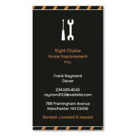 Cartão De Visitas Magnético Handyman de Construção