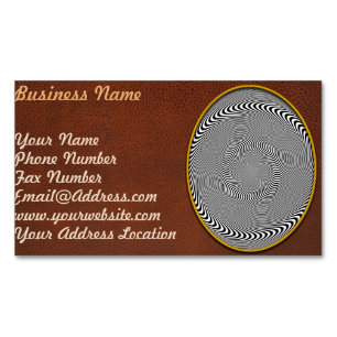 Cartão De Visitas Magnético Ilusão Óptica - A hipnose foi facilitada