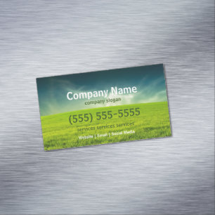 Cartão De Visitas Magnético Ímã do cuidado do gramado