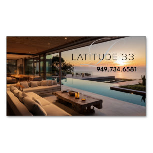 Cartão De Visitas Magnético Imagem genérica Latitude 33 RE