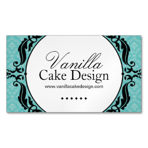 Cartão De Visitas Magnético Ímãs da padaria do bolo