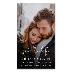 Cartão De Visitas Magnético Ímãs de Foto para Save the Date de Casamento Acess