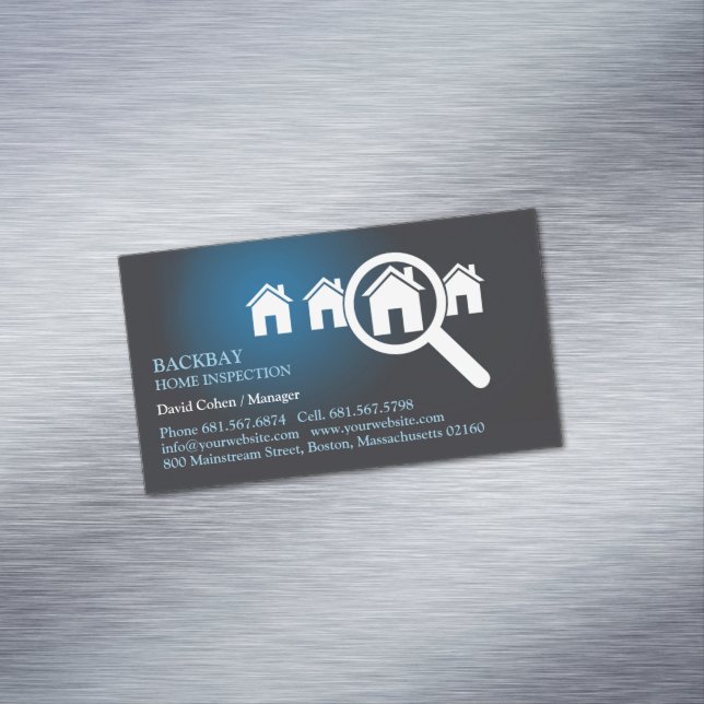 Cartão De Visitas Magnético Inspeção domiciliar (Posição Original)