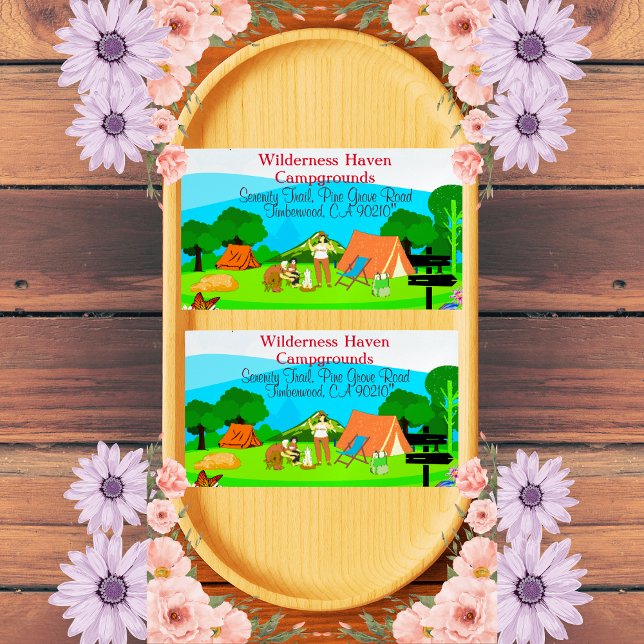 Cartão De Visitas Magnético Inspirada pela Natureza da placa de Promocional de (Criador carregado)