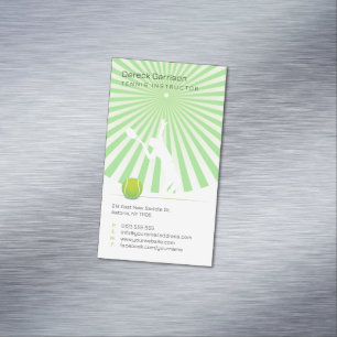 Cartão De Visitas Magnético Instrutor tênis   Profissional