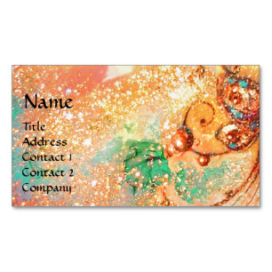 CARTÃO DE VISITAS MAGNÉTICO JARDIM DA PLANTA MÁGICA DE MANTEIGA DE SOMBRA PERD