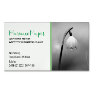 Cartão De Visitas Magnético Jardinagem Empresarial Magnética