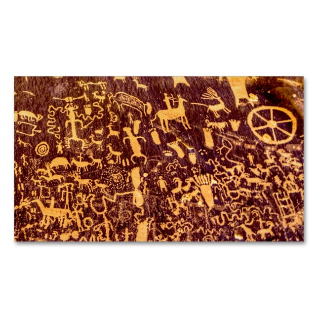 Cartão De Visitas Magnético Jornal Rock American Indian Utah (Frente)