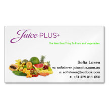 JP+ Logotipo roxo da fruta fresca do ímã