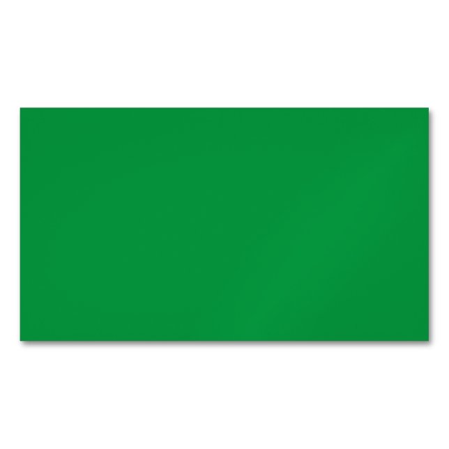 Cartão De Visitas Magnético Kelly Green #06983E, Algae (Frente)