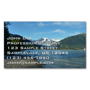 Cartão De Visitas Magnético Lago Mendenhall, na paisagem de Juneau Alaska
