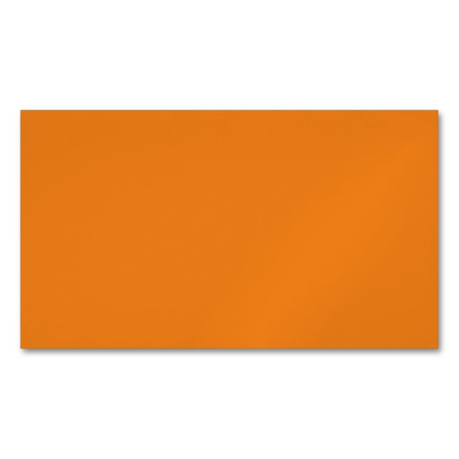 Cartão De Visitas Magnético Laranja Esmaecido,Amarelo Indiano,Cobre Pálido (Frente)