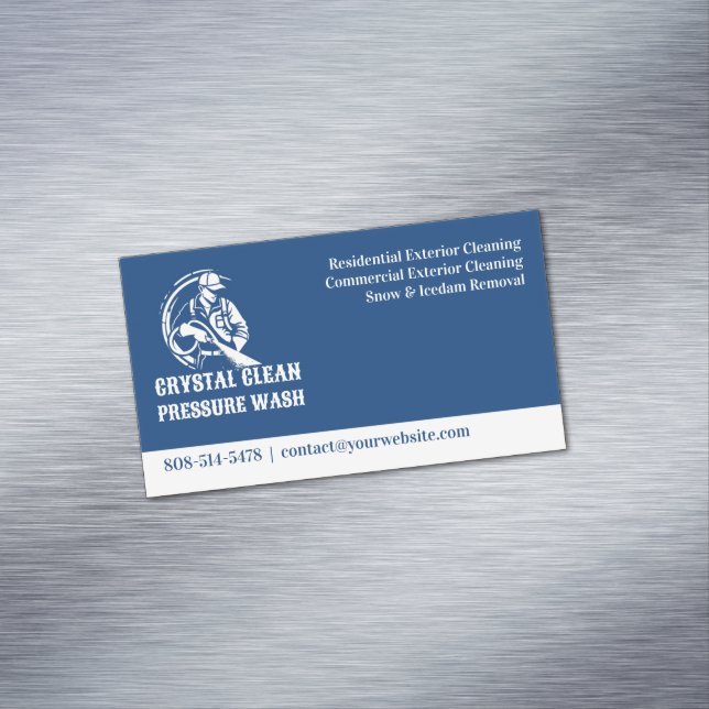 Cartão De Visitas Magnético Lavagem Da Pressão Da Água (Posição Original)