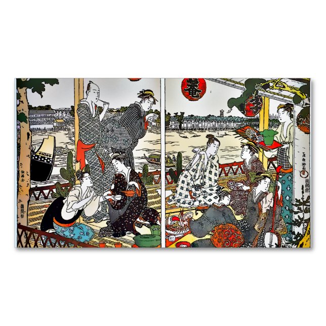 Cartão De Visitas Magnético Le Restaurant Shikian, version Comics (Frente)