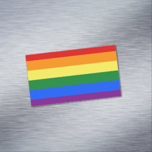 Cartão De Visitas Magnético LGBT Bandeira arco-íris