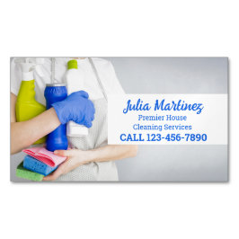 Cartão De Visitas Magnético Limpeza de Casa