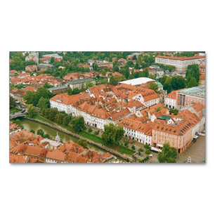 Cartão De Visitas Magnético Ljubljana de cima