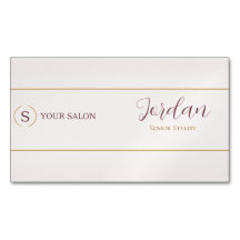 Logotipo de Estilista de Salão Blush Gold