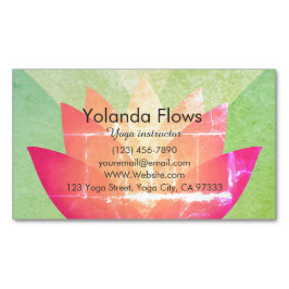 Cartão De Visitas Magnético Lovely Lotus Flower