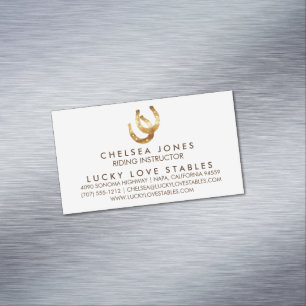 Cartão De Visitas Magnético Lucky Horsferes Equestre