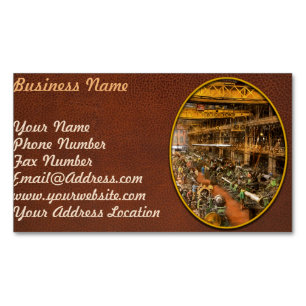 Cartão De Visitas Magnético Machinista - Guerra - Na fábrica de canhões 1917