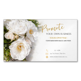 Cartão De Visitas Magnético Magnetic Business Card Floral Template