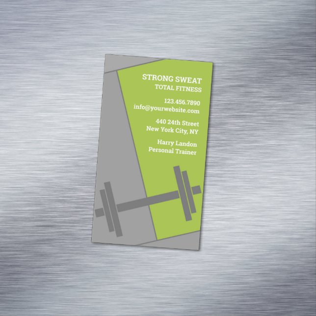 Cartão De Visitas Magnético Malhação Gym (Posição Original)