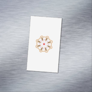 Cartão De Visitas Magnético Mandala Flower Art Impressão Boho Decor