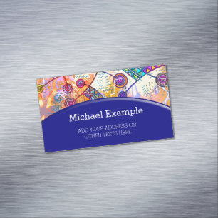 Cartão De Visitas Magnético Mão Desenhada por EDDArt - Escala de Sonhos 1