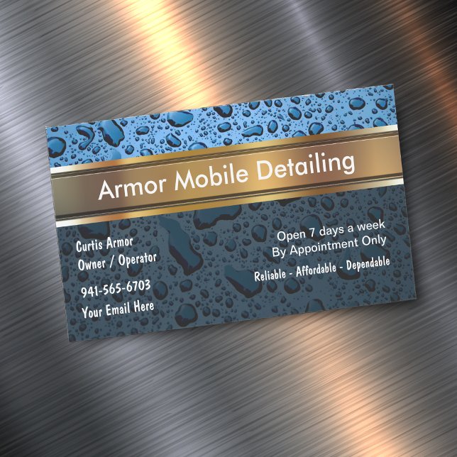 Cartão De Visitas Magnético Mapas de negócios de detalhes móveis para automóve (Criador carregado)